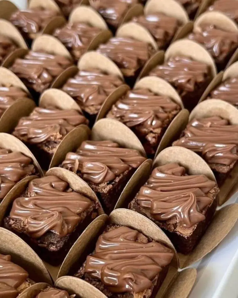dessert francais - Mini brownies
