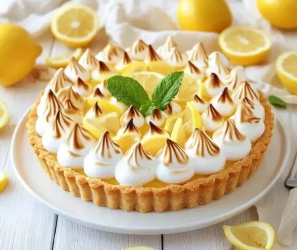 dessert francais - Tarte citron meringuée