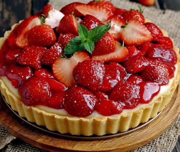 dessert francais - Tarte fraise