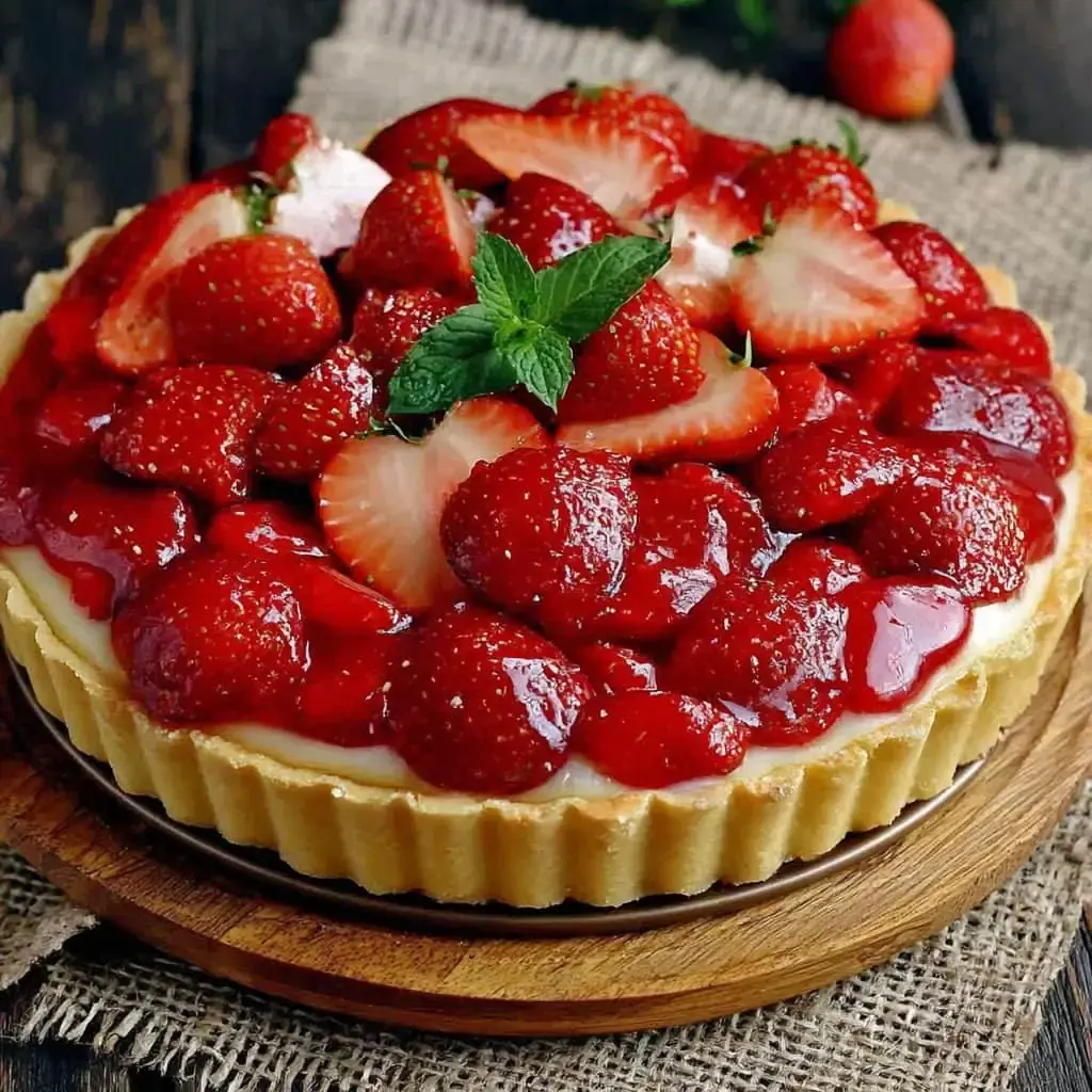 dessert francais - Tarte fraise