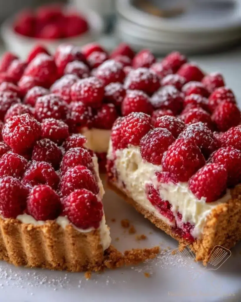 dessert francais - Tarte framboise