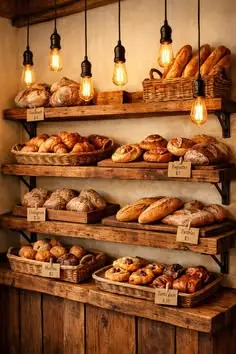 Intérieur élégant de la Boulangerie L'Opera Comique à Paris