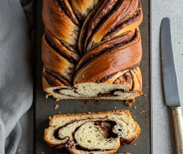 l'artisan du pain - Brioche-tressee-au-chocolat